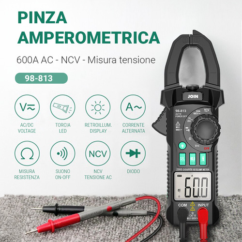 Pinza Amperometrica Digitale Multifunzione