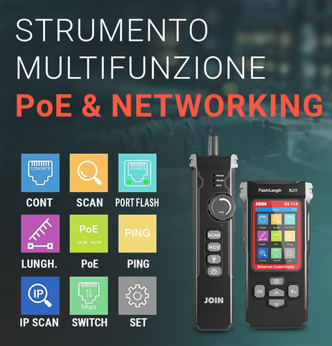 Multifunzionale per Reti LAN e PoE