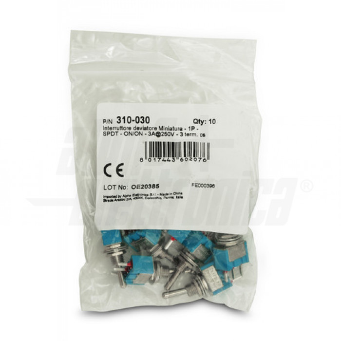 20 X DC 0.5A 50V 3 Position 2P2T Dpdt Interruttore A Scorrimento per