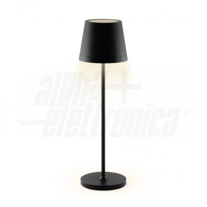 Lampada da tavolo LED Clavellina, nera, inclinabile