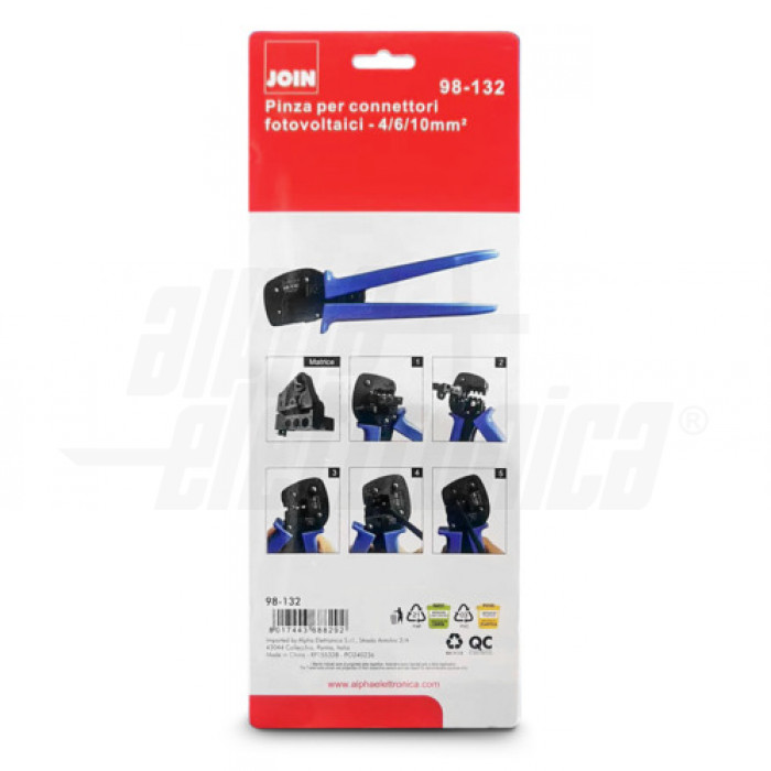 ALPHA ELETTRONICA PINZA CRIMPARE PER CONNETTORI Fotovoltaici - Foto 3
