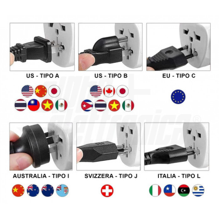 Adattatore Universale RS PRO Da UK A Australia, Stati Uni, 7.5A | RS - Foto 9