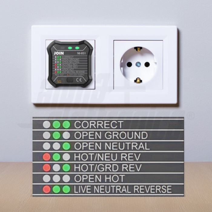 Tester Prese Elettrico RAPIDTEST - Prova RCD, Polarità, Compatto Per Elettricisti - Foto 7