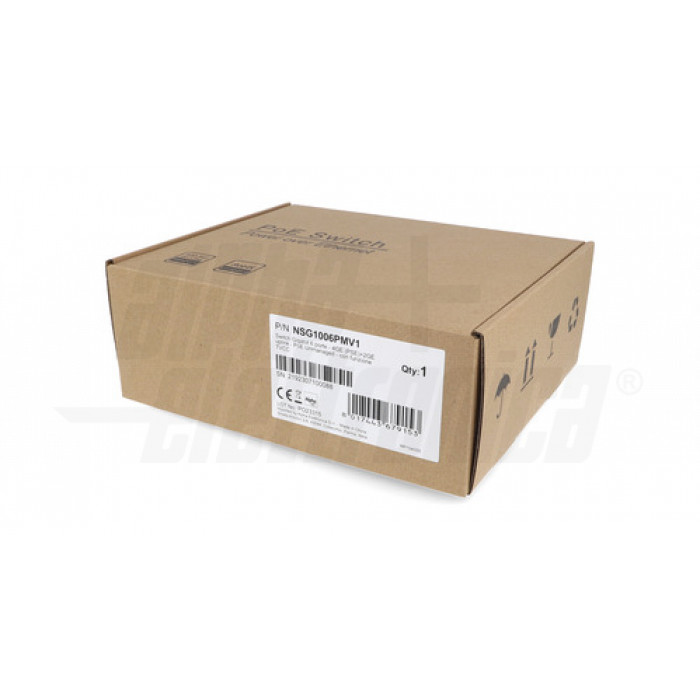 Switch PoE Gigabit a 4 porte non gestito con 4 porte IEEE802.3af/at PoE a 78W, 1 uplink da 1000Mbps, switch di rete NICGIGA a 5 porte Power Over Ethernet, modalità VLAN, montaggio