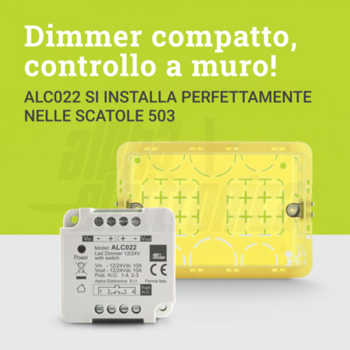 Mini controller monocanale con telecomando - Alimentatori e dimmer