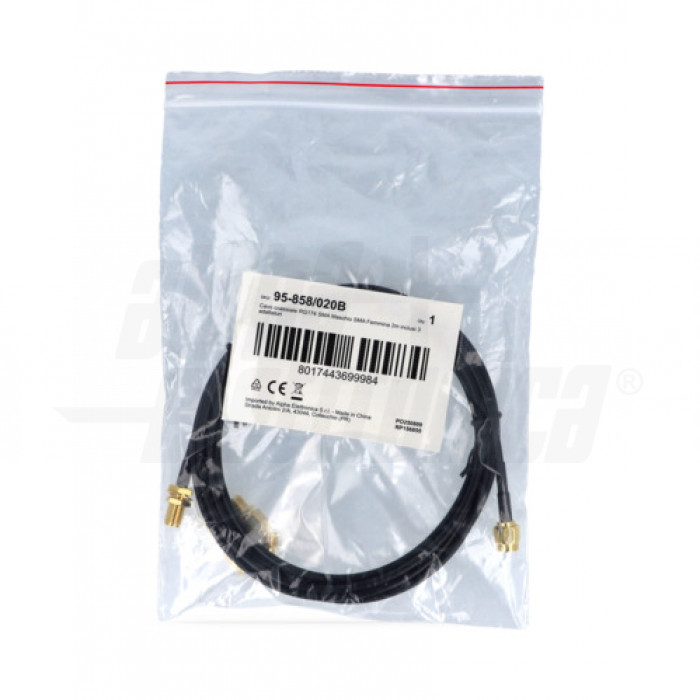 Cavo Coassiale RG174 Bassa Perdita 14'' – SMA Maschio A SMA Femmina Angolo Retto, Paratia - Foto 5