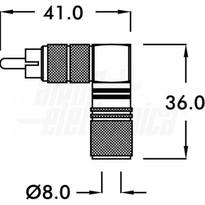 Set 8 Connettori RCA Phono HIFI - Placcati Oro E Argento Per Cavi Audio - Star Line