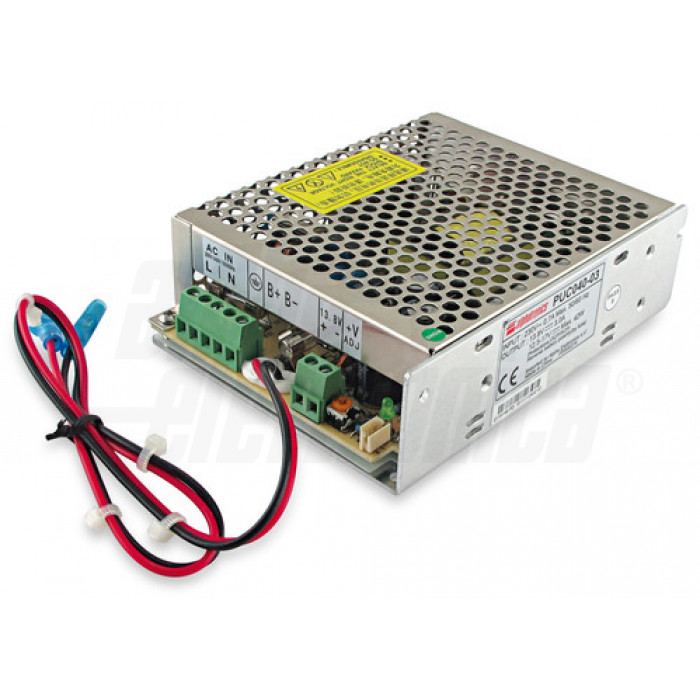 Puc040 03 Alimentatore Da Quadro 40w 13 8v Con Caricabatterie Alpha Elettronica