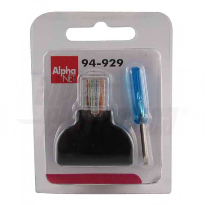Adattatore RJ45 Femmina A Morsettiera - Connettore Per Rete Cat6/Cat5 - 2 Pezzi