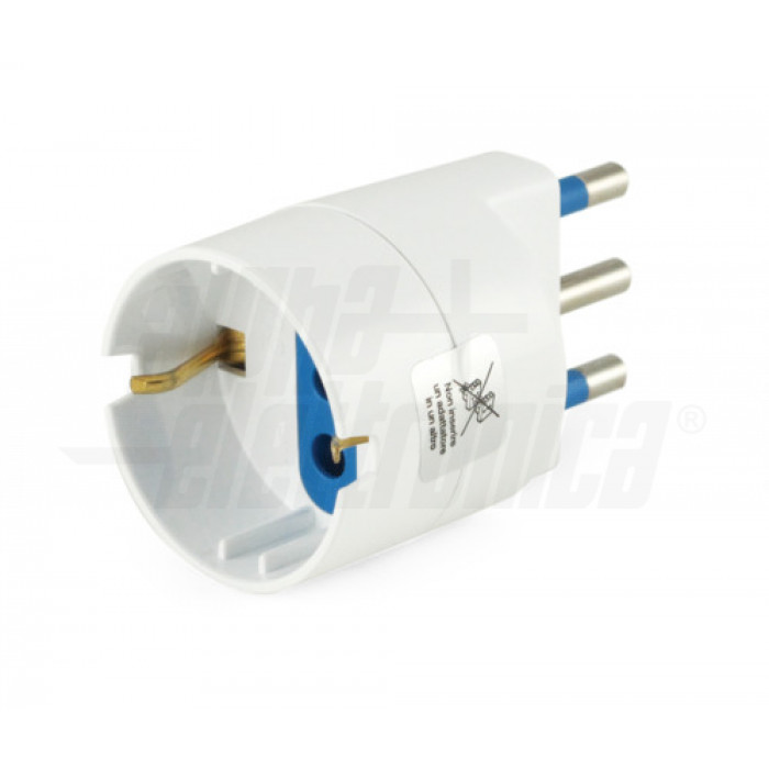 Adattatore Da 3 A 2 Poli Adattatore Di Messa A Terra 3 Poli A 2 Poli - Spina Da Parete Grigia, 15A Max, Per Prese USA 110-120V Ponte Radio Wifi