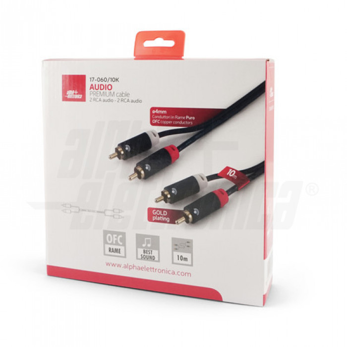 ALPHA ELETTRONICA - Cavo Premium Da 2 Spine RCA Audio A 2 Spine Rca Audio 5m 000000000003098788