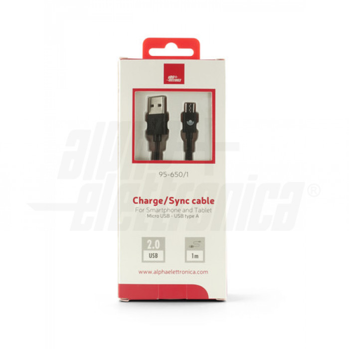 Maplin Premium Cavo USB 2.0 Da USB A A Micro USB B - 0,75 Metri - Nero - Per Ricarica E Sincronizzazione - 2