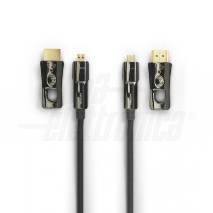 Cavo HDMI 1 Metro Placcato Oro Con Ethernet – Connettori Ruotati 90° – Sm-pc #699 - Foto 2