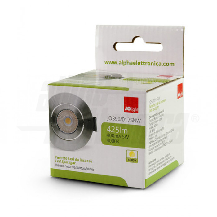 TrAdE Shop Traesio - Faretto Led Cob Incasso Da 3w 5w 7w 12w 20w 30w Con Molle Alette Alta Potenza 4855016 - Foto 2