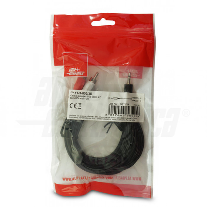 Cavo Jack Primewire 3,5 Mm AUX Con Guaina In Nylon - 5 M