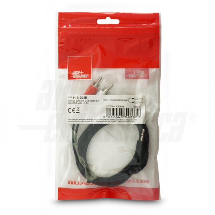 Cavo RCA 3.50 M Sinuslive CX-35 [2x Spina RCA - 2x Spina RCA - Foto 10