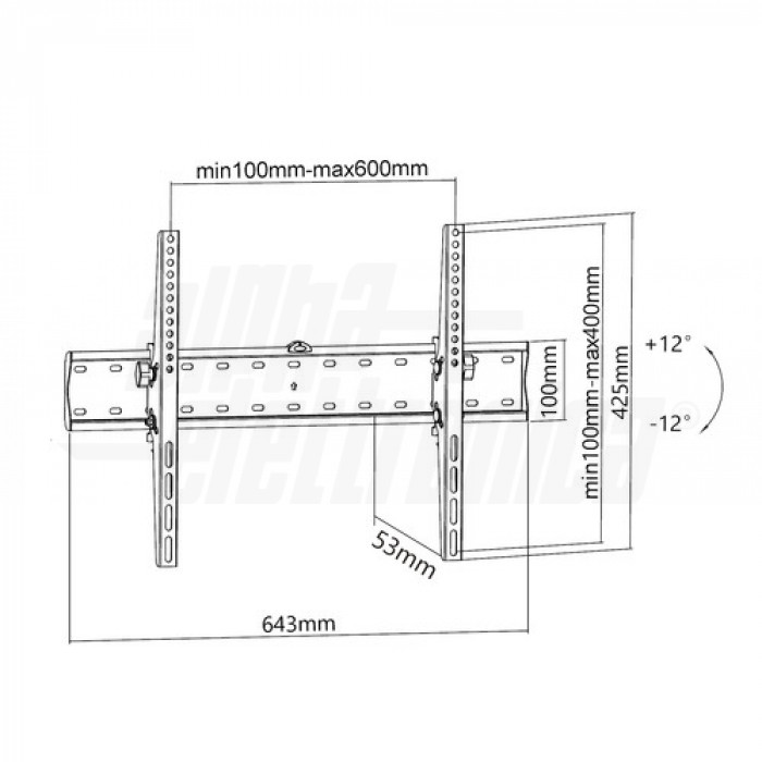 Staffa Di Montaggio A Parete Per TV Da 32 A 50 Pollici, Girevole