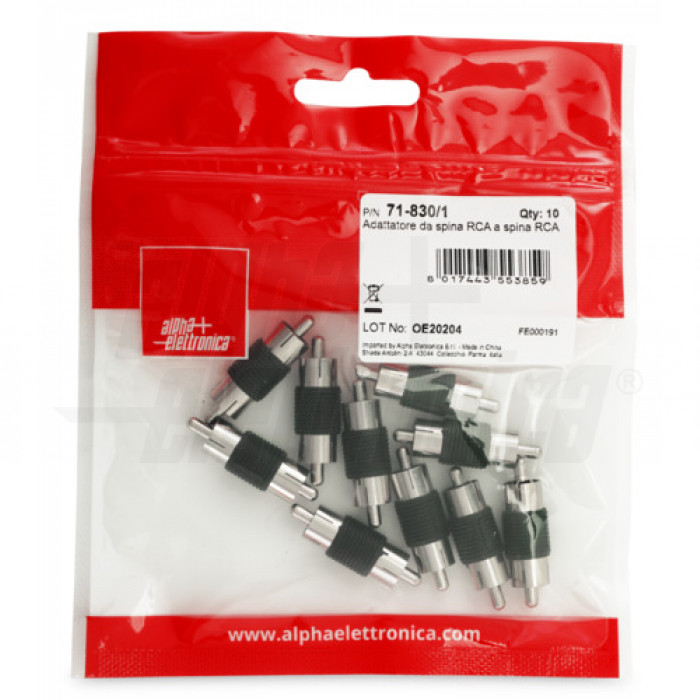 4 Spine Phono RCA Placcate Oro Audiocrast – Connettori Hi-Fi Audio Video