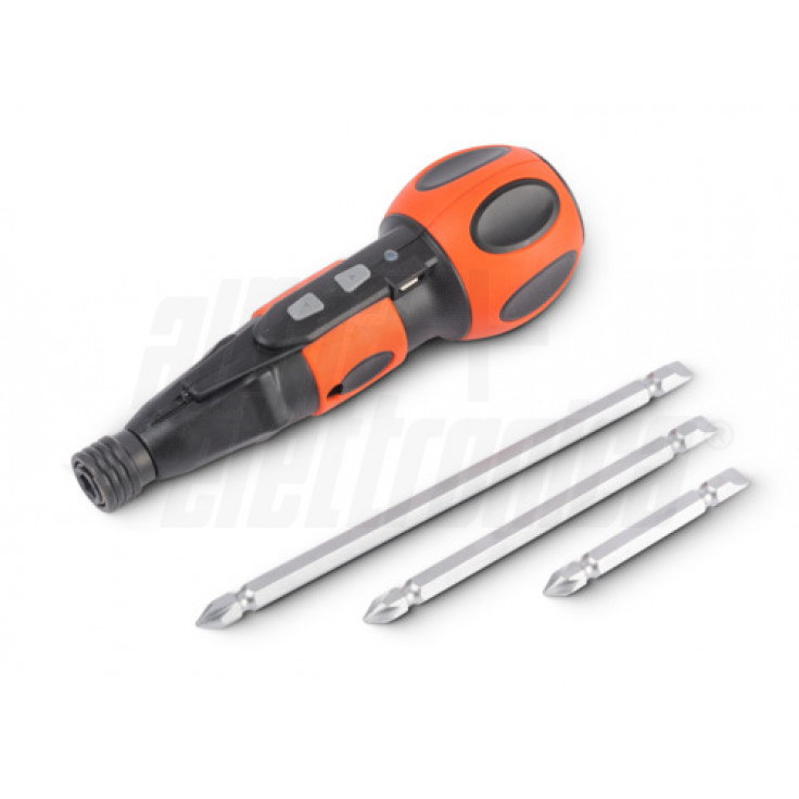 98-510/1 - Cacciavite elettrico cordless con set 3 BIT a doppia