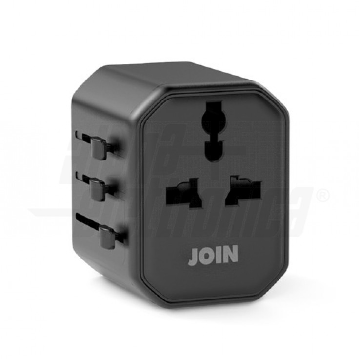 Masterplug SRGASUBPW3 Adattatore Presa Singola Con Protezione Da Sovratensione E 2 Porte USB Smart 3.1A, Bianco Lucido