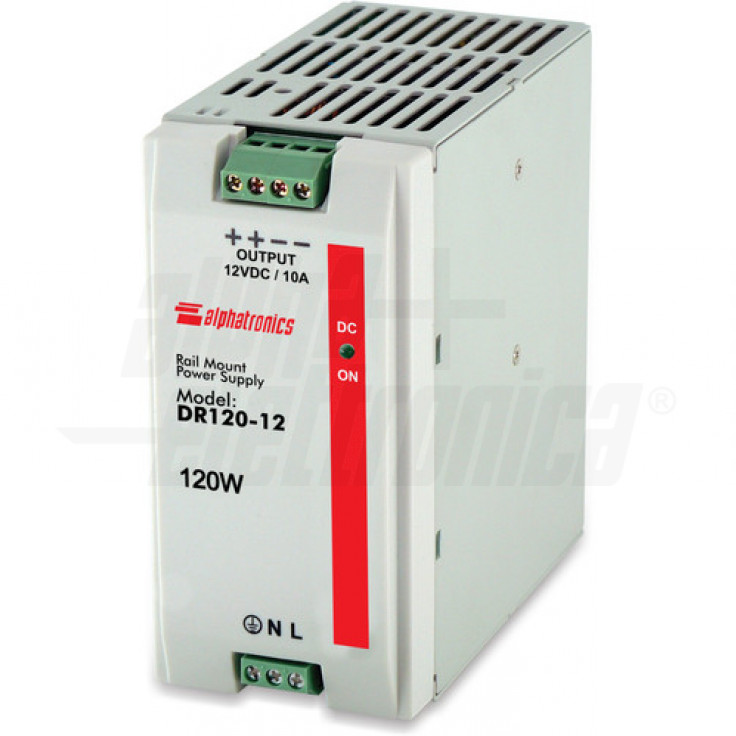 Dr120 12 Alimentatore Da Quadro 120w 12vdc Per Barra Din Alpha Elettronica