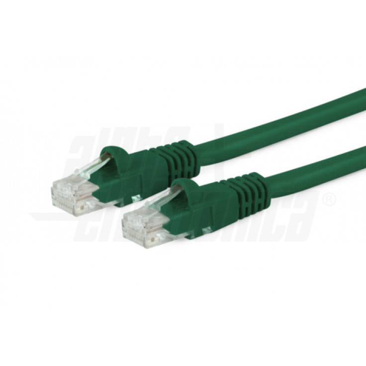 95-708/05GRB - Cavo di rete Patch in Rame Cat. 6 Verde U/UTP 5m - Alpha Elettronica
