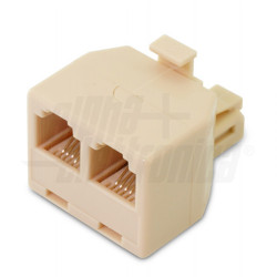 10 X Connettore Telefonico Telefono Spina RJ11 Maschio PVC