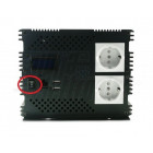 Posizioni interruttore | L'interruttore che si trova sul pannello frontale dell'inverter serve per accendere o spegnere l'inverter direttamente oppure per impostare il controllo tramite l'interruttore remoto KIPR7.  L'interruttore che si trova sul pannello frontale dell'inverter ha tre posizioni I, 0, II: I: accende l'inverter. 0: spegne l'inverter. II: per abilitare il controllo dall'interruttore remoto KIPR7.