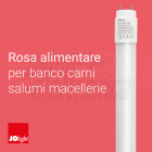 Rosa alimentare | I tubi led JOlight rosa alimentari offrono una resa del colore ottimale per mettere in risalto la freschezza e l'appetitosità delle carni esposte sul banco macelleria.