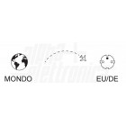 Adattatore da Mondo a EU/DE