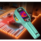 Immagini termiche perfette, sempre | Termocamera professionale con sensore microcalorimetro VOx per immagini termiche di alta qualità (risoluzione 96x96). Dotata di puntatore laser per mirare con precisione. Ideale per ispezioni in edilizia e industria.