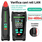 Tester multifunzione | 94-108 ti permette di affrontare ogni problematica sui cavi della tua rete LAN. Tracciamento: per localizzare il cavo <300m. Mappatura: polarità e verifica connesioni del cavo. Lunghezza del cavo: da 2m a 400m