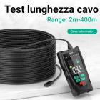 Test lunghezza cavo | Il tester è in grado di misurare la lunghezza dei cavi LAN in un range da 2 a 400m