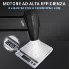 Leggero e compatto | Motore ad alta efficienza che offre fino a 130000 RPM/Min. CK-110 pesa solo 200g a vuoto!