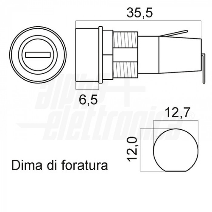 GUUZI Portafusibile A Pannello Con Tappo A Vite AC 125V/15A 250V/10A Nero Con Portafusibile In Vetro 5&times;20mm (20 Set