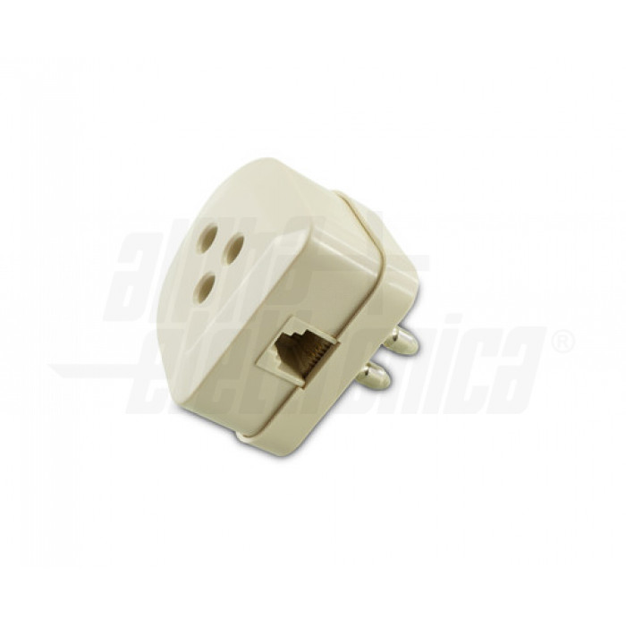 Hama adaptador de teléfono 6P4C cable modular enchufe/toma TAE-F 0,2 m