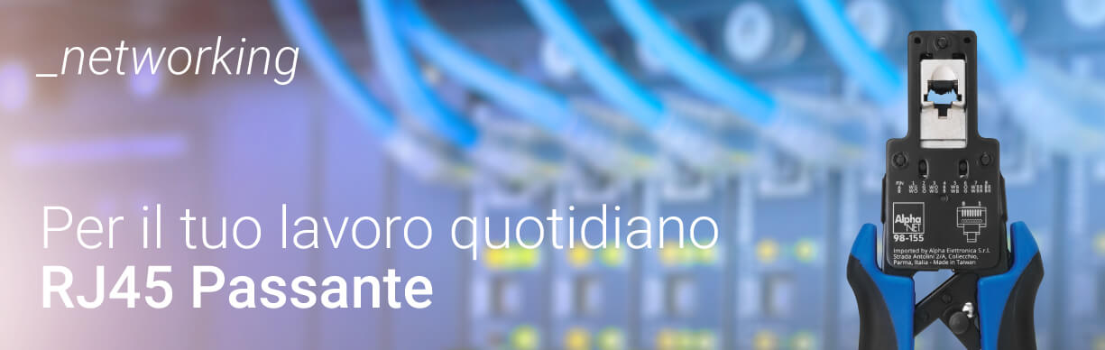 Connettori RJ45 tecnologia passante