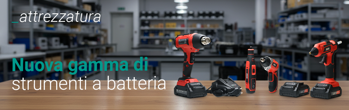Attrezzatura a batteria