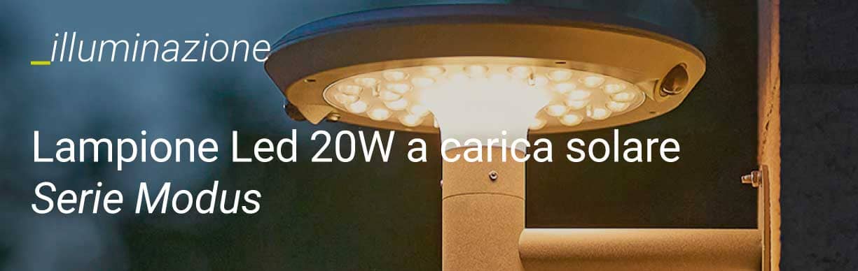Lampioni solari led - Serie Modus